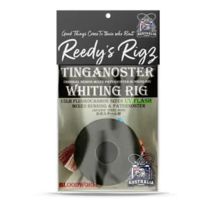Pre-Tied Whiting Rig 10 Pack for King George Whiting – rig laid out flat
