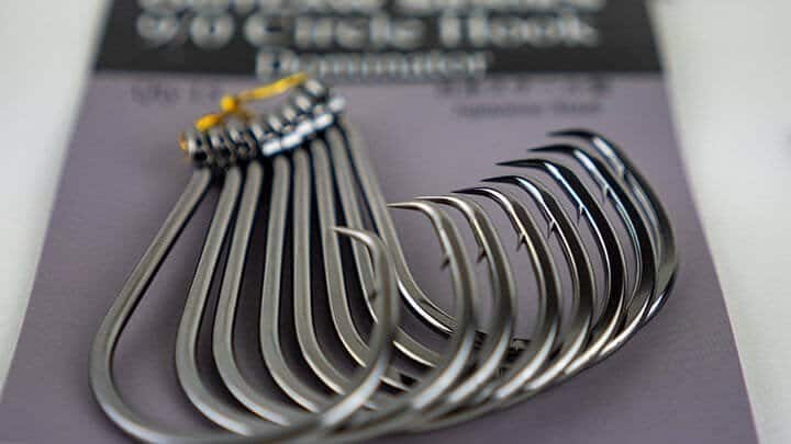 heavy gauge circle hook close-up view
