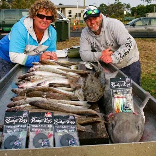 Angler with King George Whiting caught fishing deeper channels in Victoria