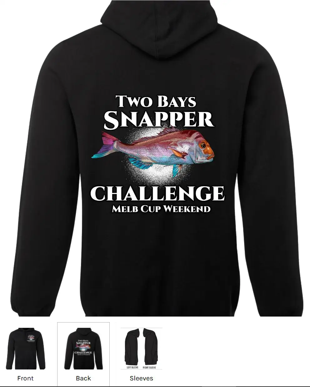 Reedy’s Report Snapper Fishing — Two Bays Snapper Challenge Hoodie
