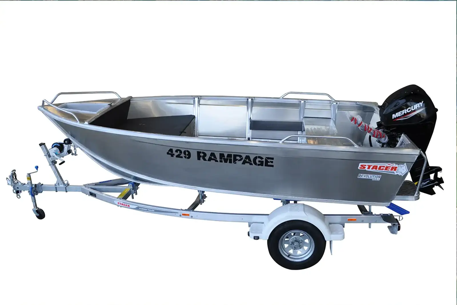 Stacer 429 Rampage boat package with Mercury 40hp four stroke, the major giveaway prize at the Two Bays Snapper Challenge 2026