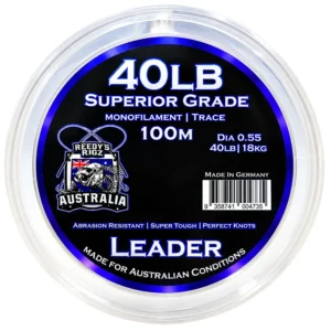 Reedy's Rigs 40lb monofilament fishing leader 100m